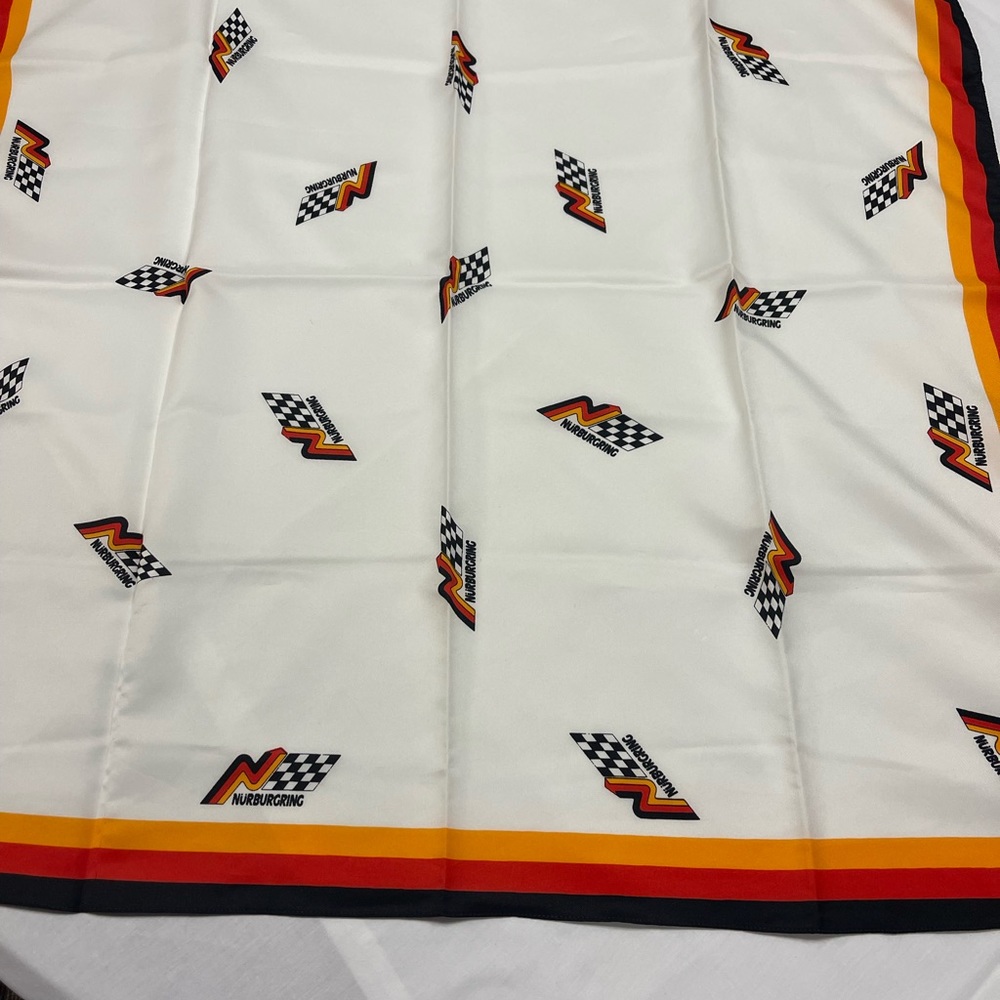 Vintage TREVIRA scarf For  NURBURGRING Racing  100% Polyester